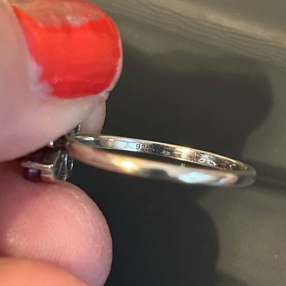 925 ruby ring - Picture 6 of 7